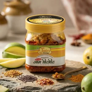 Aam Chitpit Pickle – Tangy & Spicy Raw Mango Achar | Jain Pickle Wala - 400gms