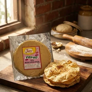 Moong Garlic Special Papad – Jain Pickle Wala Crispy Traditional & Protein Rich Papad