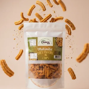 Multimillet Diet Sticks | Baked Millet & Soya Sticks | Munchkari Low-Calorie Crunchy Snack - 200 gms