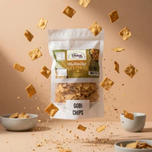 Multimillet Diet Cabbage Chips – Gobi Chips | Healthy Cabbage Chips by Munchkari - 200 gms