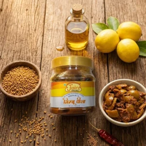 Authentic Neembu Peela Lemon Pickle in Oil – Khatta Teekha Homemade Lemon Achar - 400g