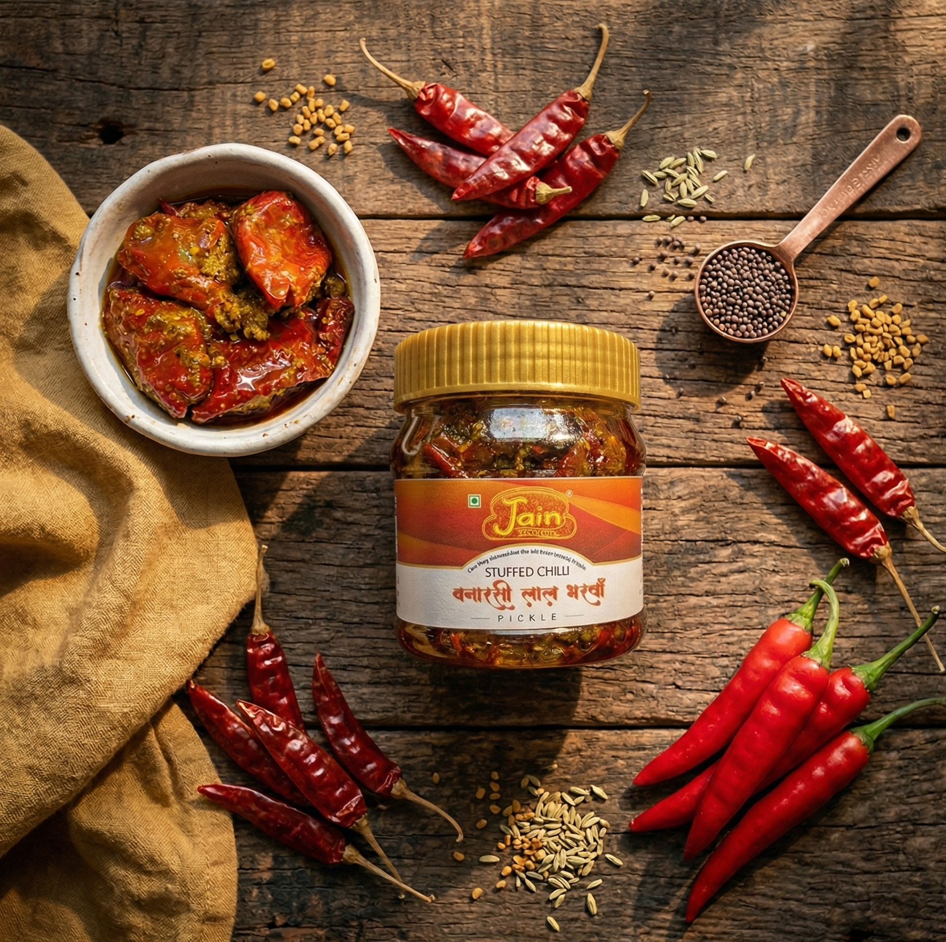 Spicy Bharwa Mirch Achar | Traditional Indian Homemade Flavor (100 gms)