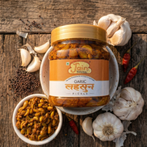 Spicy Garlic Pickle – Homemade Lehsun Achar in Mustard Oil - 400 gms