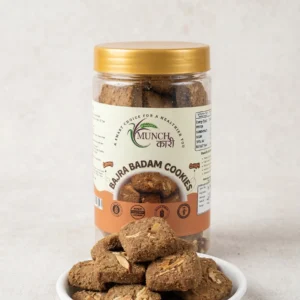 Bajra Badam Cookies – Crunchy Millet Almond Cookies | Fiber-Rich Healthy Snack | Munchkari