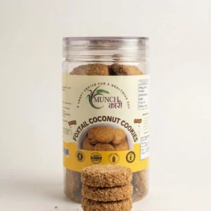 Foxtail Coconut Cookies – Crispy Millet Delight with Tropical Coconut Crunch by Munchkari