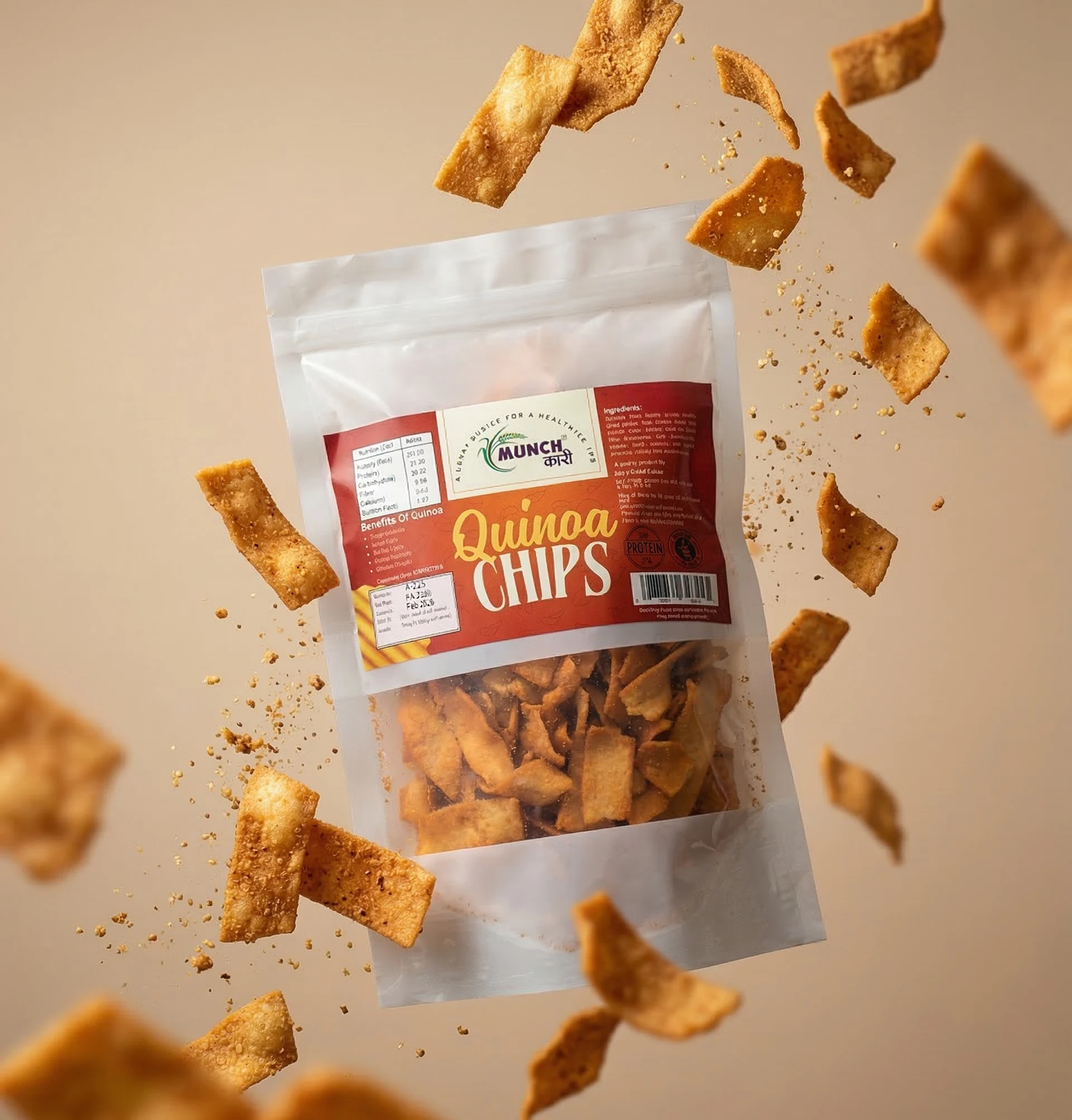 Quinoa Chips – Healthy Baked Gluten-Free & Protein-Rich Snack | Munchkari